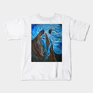 Blue in Motion Kids T-Shirt